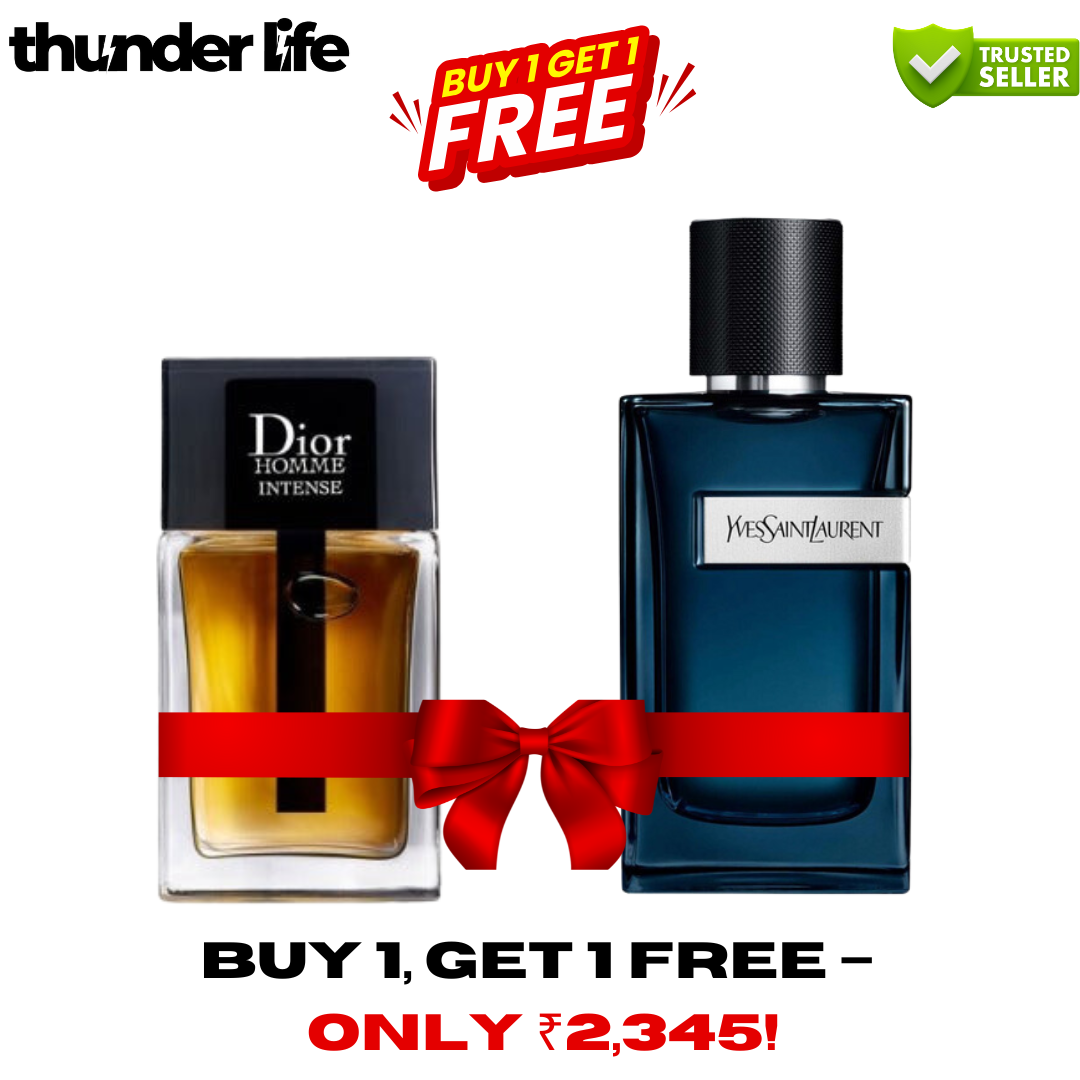 Yves S*int Laurent Y Intense Eau De Parfum & Dior Homme Intense Eau De Parfum Combo (Pack of 2)